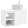vidaXL Bathroom Furniture Set 2 pcs White Engineered Wood