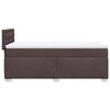 vidaXL Box Spring Bed with Mattress Dark Brown 90x200 cm Fabric