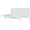 vidaXL Extra Long Bed Frame without Mattress White 140x220 cm Solid Wood