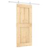 vidaXL Sliding Door 85 x 210 cm Solid Pine Wood (Untreated)