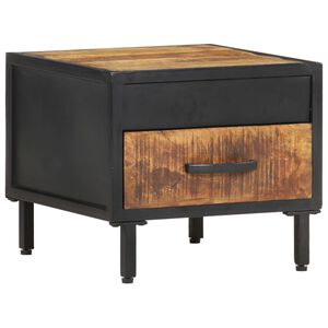vidaXL Bedside Cabinet 40x40x35 cm Rough Mango Wood