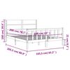 vidaXL Bed Frame without Mattress White 160x200 cm Solid Wood Pine