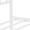vidaXL Metal Bed Frame without Mattress with Footboard White 75x190cm