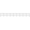 vidaXL Garden Fence with Hoop Top Steel 1603.5x150 cm Black
