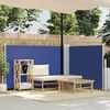 vidaXL Retractable Side Awning Blue 120x1000 cm