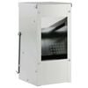 vidaXL Rabbit Feeder Silver 12.5 x 12.5 x 25 cm Galvanised Steel