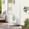 vidaXL Privacy Screen White Steel
