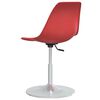 vidaXL Swivel Dining Chairs 4 pcs Red PP