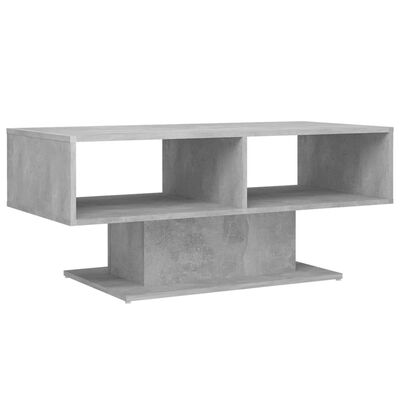 vidaXL Coffee Table Concrete Grey 103.5x50x44.5 cm Engineered Wood