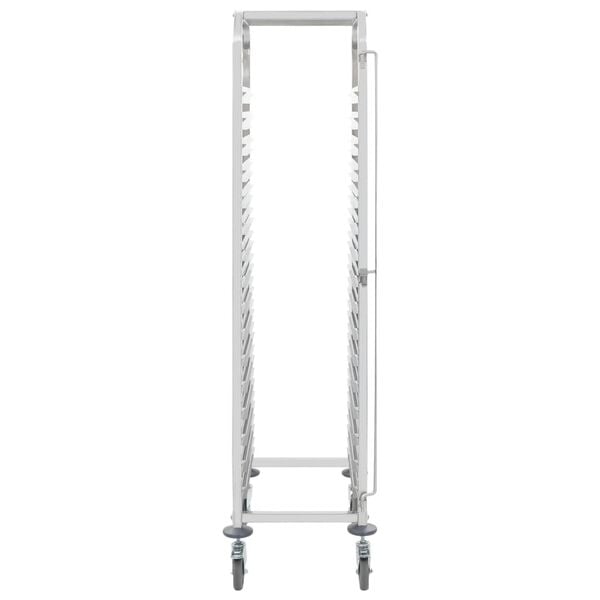 vidaXL Kitchen Trolley for 16 Trays 38x55x163 cm Stainless Steel