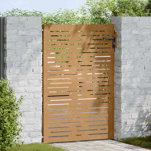 vidaXL Garden Gate 85x150 cm Corten Steel Square Design