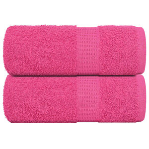 vidaXL Wash Towels "FROGN" 2 pcs Pink 30x30 cm 360 gsm