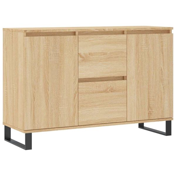 vidaXL Sideboard Sonoma Oak 101.5x35x70 cm Engineered Wood