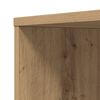 vidaXL Narrow Bathroom Cupboard with Wheels Artisian Oak Engineered Wood