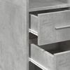 vidaXL Slim Storage Cabinet Concrete Grey 40x42.5x225 cm Engineered Wood