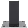vidaXL Post Bases Square 12 pcs Anthracite 61x61 mm Powder-coated Steel