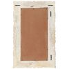 vidaXL Mirror White 80x50 cm Solid Mango Wood