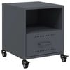 vidaXL Bedside Cabinet Anthracite 36x39x43,5 cm Steel