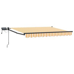 vidaXL Manual Retractable Awning with LEDs 3 x 2 m