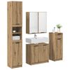 vidaXL Bathroom Furniture Set 4 pcs Artisan Oak Engineered Wood