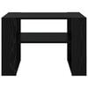 vidaXL Coffee Table Black Oak 66 x 49.5 x 45 cm Engineered Wood
