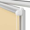 vidaXL Roller blind blackout 124.4x175 cm Fabric Width 120 cm beige