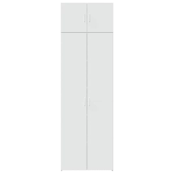 vidaXL Storage Cabinet White 70x42.5x225 cm Engineered Wood
