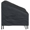vidaXL Garden Bench Cover Black 130 x 95 x 40 / 80 cm 210D Oxford Fbric
