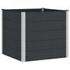 vidaXL Garden Raised Bed Black 100 x 100 x 91 cm alu.