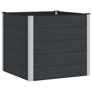 vidaXL Garden Raised Bed Black 100 x 100 x 91 cm