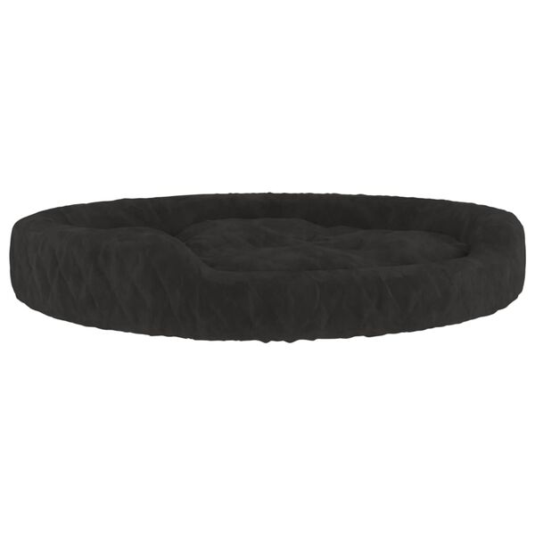 vidaXL Dog Bed Black 70x55x23 cm Plush