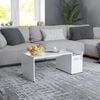 vidaXL Coffee Table White 90x45x35 cm Engineered Wood