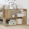 vidaXL Book Cabinet Artisian Oak 100x24x63 cm Engineered Wood