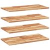 vidaXL Floating Shelves 4 pcs 80x40x2 cm Oil Finished Solid Wood Acacia