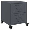 vidaXL Bedside Cabinets 2 pcs Anthracite 36x39x43.5 cm Steel