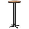 vidaXL Bar Table Round &Oslash;55x110 cm Solid Reclaimed Teak
