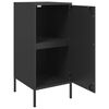 vidaXL Sideboards 2 pcs Black 36x39x79 cm Steel