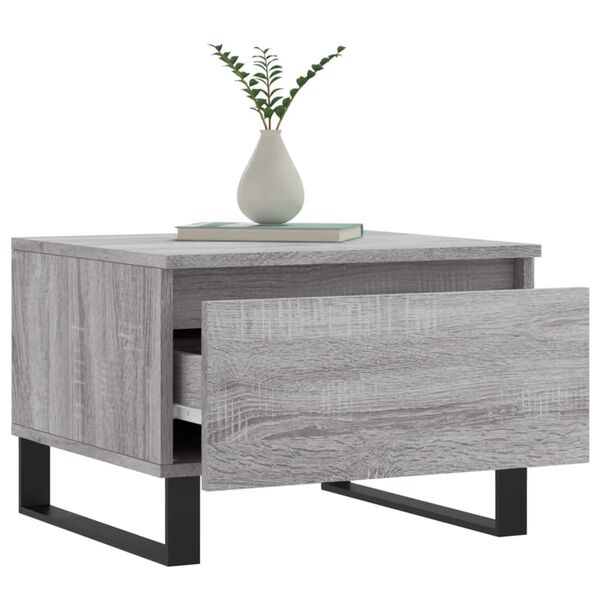 vidaXL Coffee Tables 2 pcs Grey Sonoma 50x46x35 cm Engineered Wood