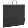 vidaXL Paper Bags 250 pcs with Handles Black 54x15x49 cm