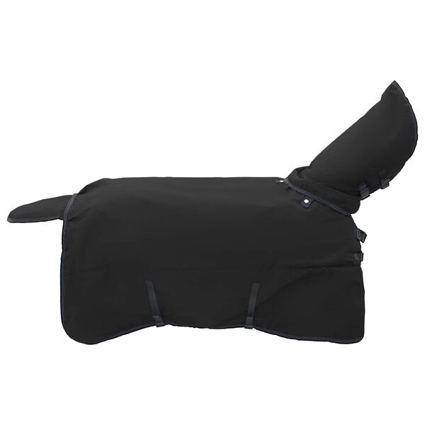 vidaXL Horse Blanket Full Black 155 cm Polyester