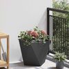 vidaXL Planter Black 40 x 40 x 40 cm Steel