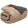 vidaXL Winter Duvet Anthracite and Taupe 200 x 135 cm Microfiber