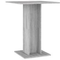 vidaXL Bistro Table Grey Sonoma 60x60x75 cm Engineered Wood