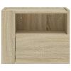 vidaXL Wall-mounted Bedside Cabinet Sonoma Oak 45x30x35 cm