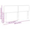 vidaXL Headboard Gloss White 200 cm Engineered wood