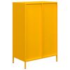 vidaXL Highboard Mustard Yellow 68x39x103.5 cm Steel
