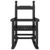 vidaXL Rocking Chairs for Children 2 pcs Black Solid Wood Poplar