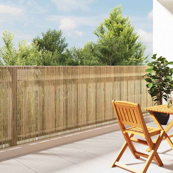 vidaXL Bamboo Fence Natural 400 x 125 cm Bamboo