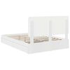 vidaXL Storage Bed with Headboard White 160 x 200 cm Engineered Wood