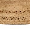vidaXL Area Rug Hand-braided Jute 180 cm Round